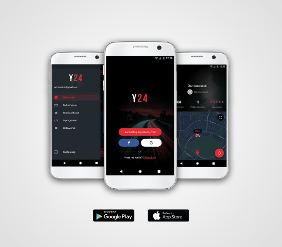 Aplikacja Yanosik na smartfony